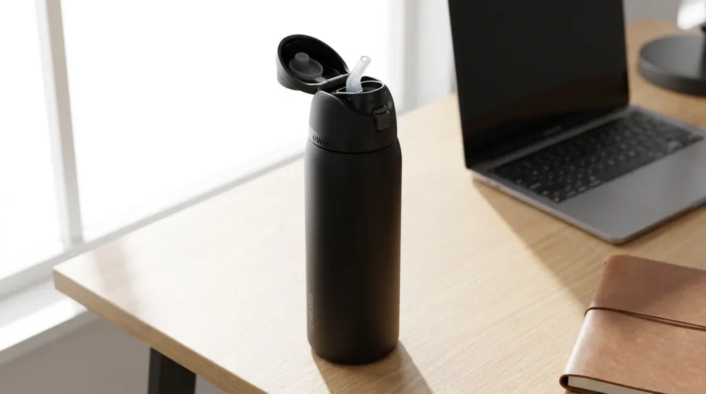 Owala water bottle lid parts and rubber gasket cleaning guide